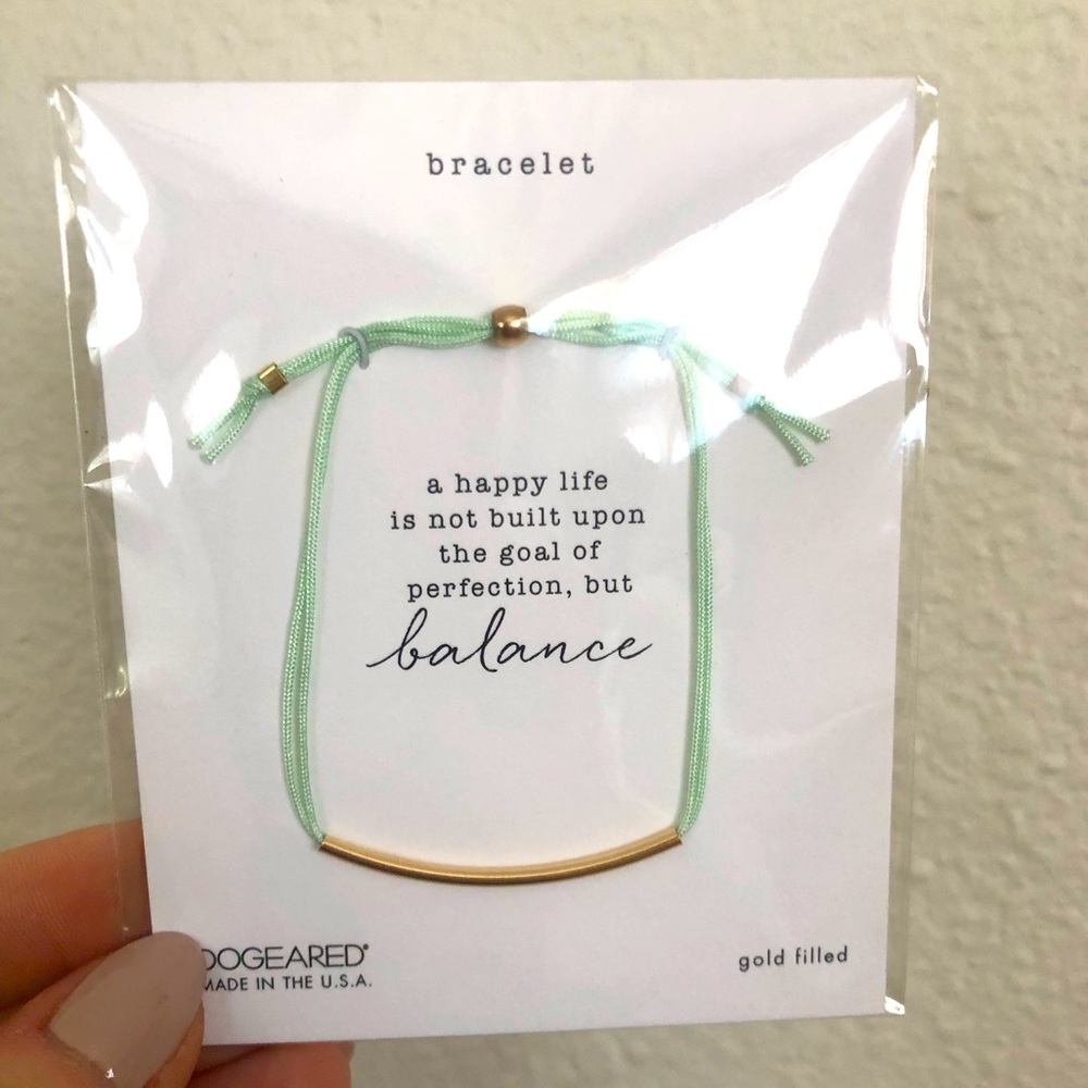 NEW Dogeared bracelet gold filled tube